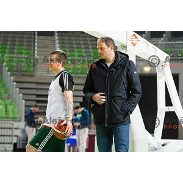 during training of the Slovenian basketball national team, Arena Stozice, Ljubljana, Slovenia on February 19, 2018