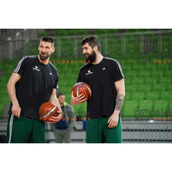 during training of the Slovenian basketball national team, Arena Stozice, Ljubljana, Slovenia on February 19, 2018