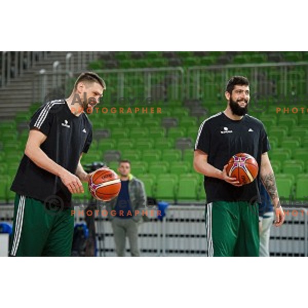 during training of the Slovenian basketball national team, Arena Stozice, Ljubljana, Slovenia on February 19, 2018