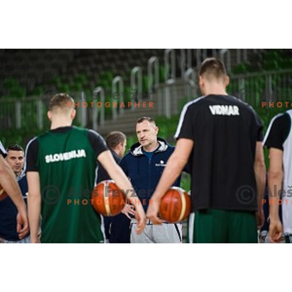 during training of the Slovenian basketball national team, Arena Stozice, Ljubljana, Slovenia on February 19, 2018