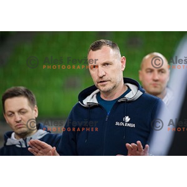 during training of the Slovenian basketball national team, Arena Stozice, Ljubljana, Slovenia on February 19, 2018