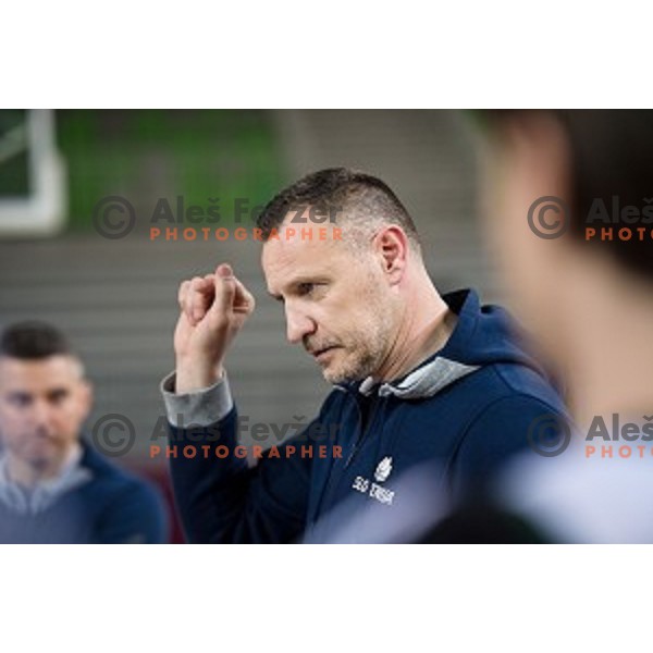 during training of the Slovenian basketball national team, Arena Stozice, Ljubljana, Slovenia on February 19, 2018
