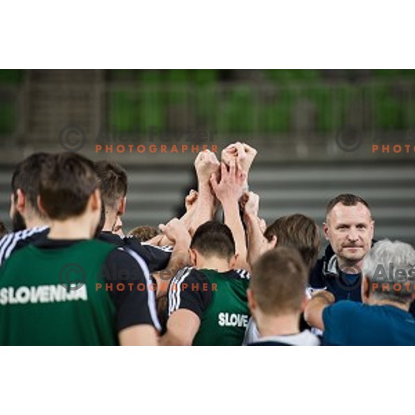 during training of the Slovenian basketball national team, Arena Stozice, Ljubljana, Slovenia on February 19, 2018