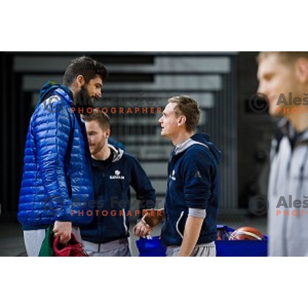 during training of the Slovenian basketball national team, Arena Stozice, Ljubljana, Slovenia on February 19, 2018