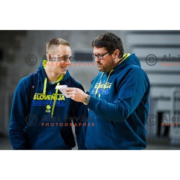 during training of the Slovenian basketball national team, Arena Stozice, Ljubljana, Slovenia on February 19, 2018