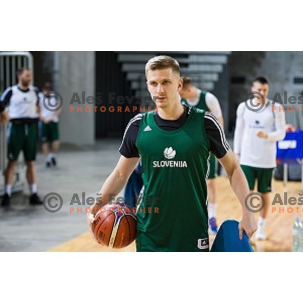 during training of the Slovenian basketball national team, Arena Stozice, Ljubljana, Slovenia on February 19, 2018