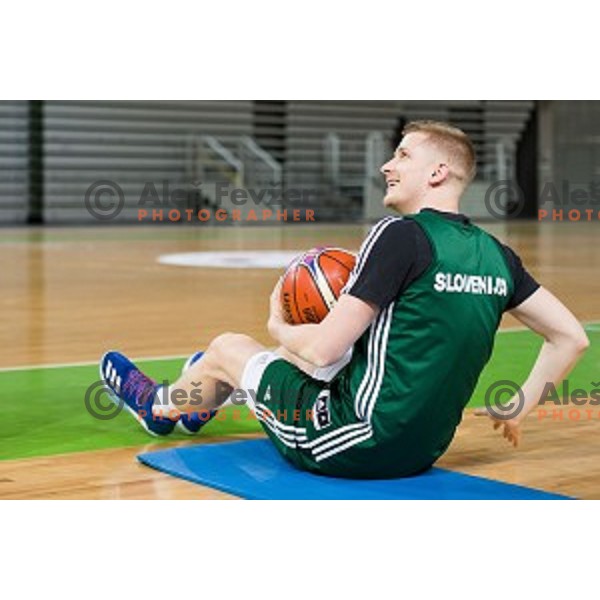 during training of the Slovenian basketball national team, Arena Stozice, Ljubljana, Slovenia on February 19, 2018