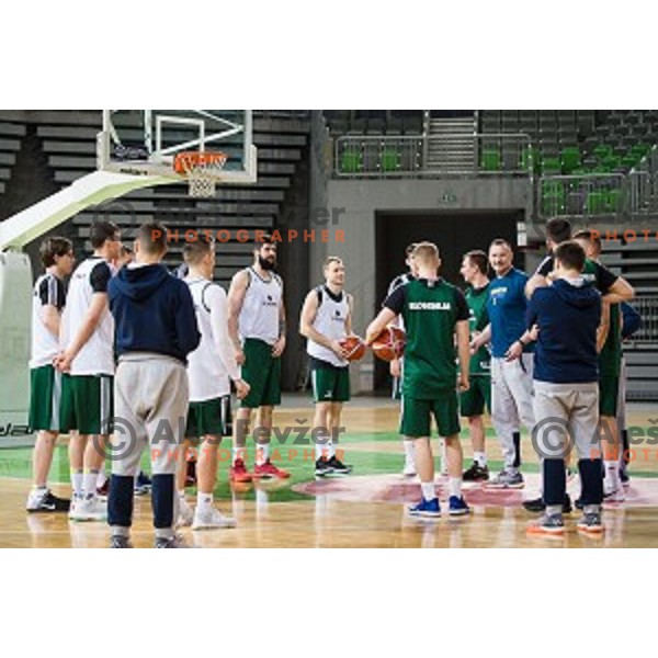 during training of the Slovenian basketball national team, Arena Stozice, Ljubljana, Slovenia on February 19, 2018