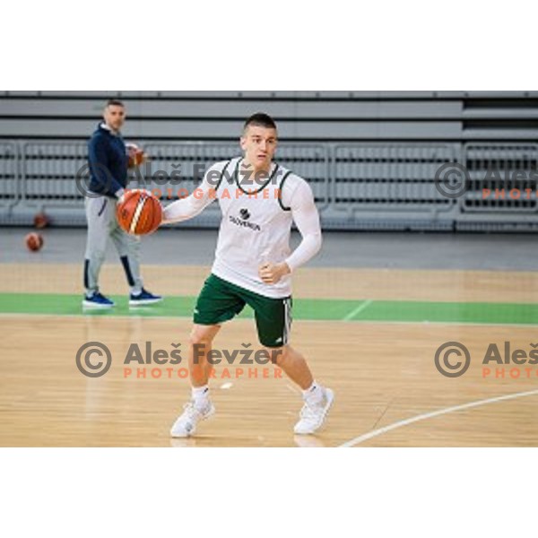 during training of the Slovenian basketball national team, Arena Stozice, Ljubljana, Slovenia on February 19, 2018