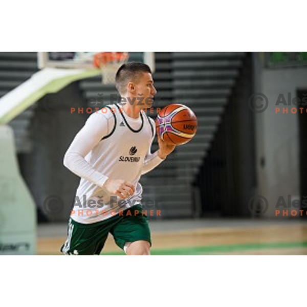 during training of the Slovenian basketball national team, Arena Stozice, Ljubljana, Slovenia on February 19, 2018