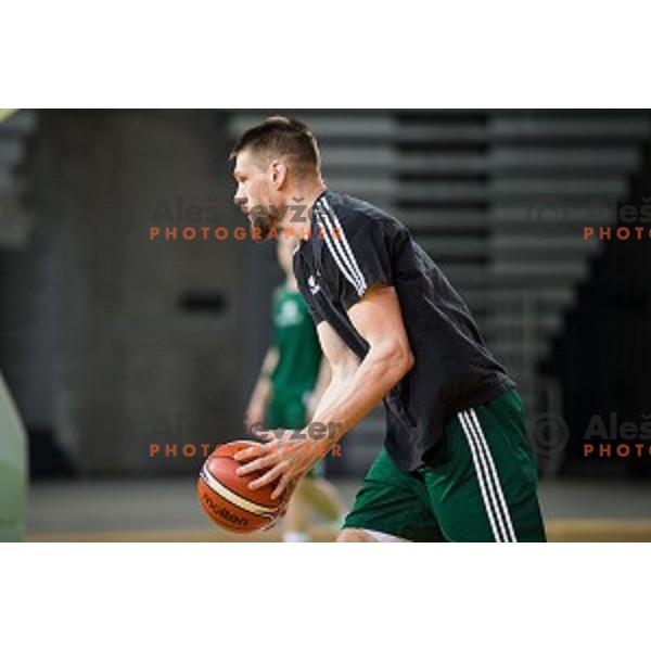 during training of the Slovenian basketball national team, Arena Stozice, Ljubljana, Slovenia on February 19, 2018