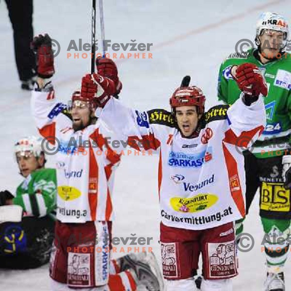 KAC players celebrate goal 