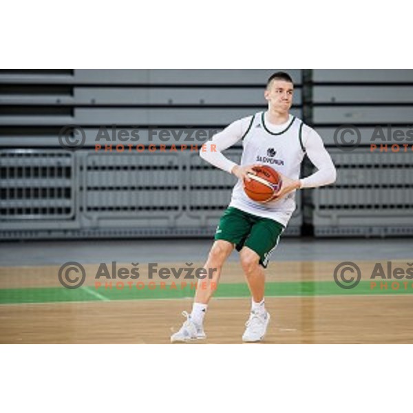 during training of the Slovenian basketball national team, Arena Stozice, Ljubljana, Slovenia on February 19, 2018