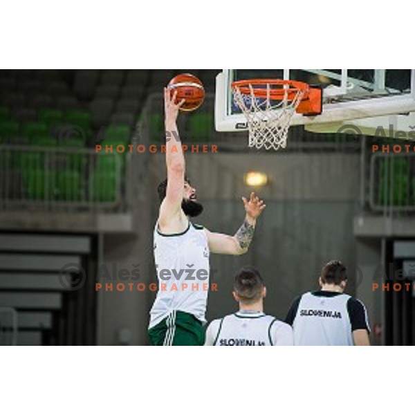 during training of the Slovenian basketball national team, Arena Stozice, Ljubljana, Slovenia on February 19, 2018