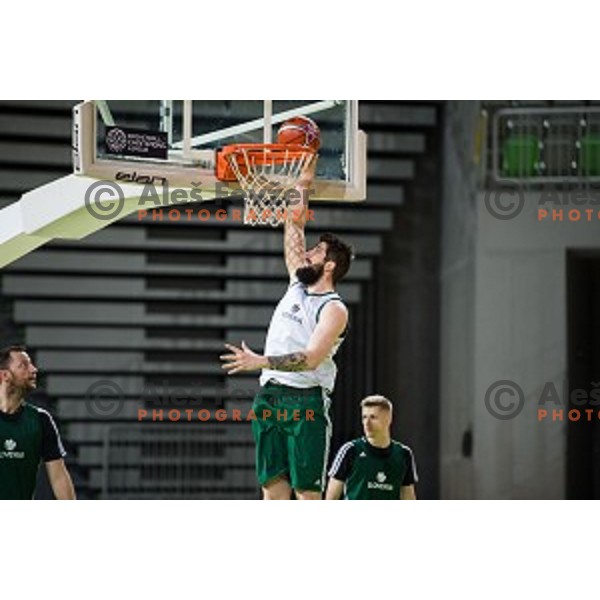 during training of the Slovenian basketball national team, Arena Stozice, Ljubljana, Slovenia on February 19, 2018