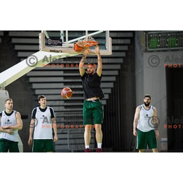during training of the Slovenian basketball national team, Arena Stozice, Ljubljana, Slovenia on February 19, 2018