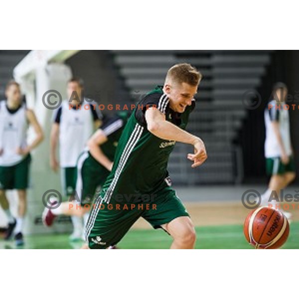 during training of the Slovenian basketball national team, Arena Stozice, Ljubljana, Slovenia on February 19, 2018