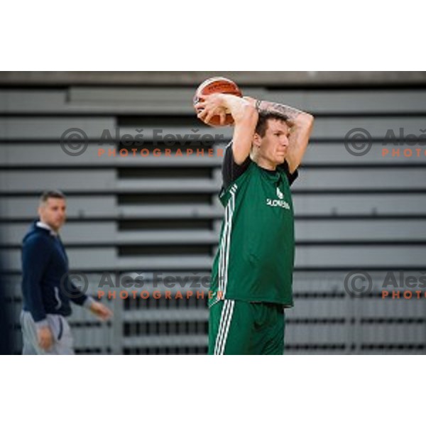 during training of the Slovenian basketball national team, Arena Stozice, Ljubljana, Slovenia on February 19, 2018
