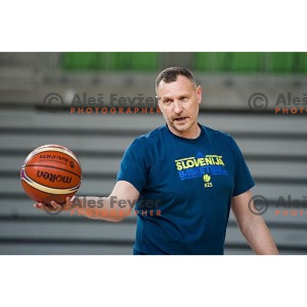 during training of the Slovenian basketball national team, Arena Stozice, Ljubljana, Slovenia on February 19, 2018