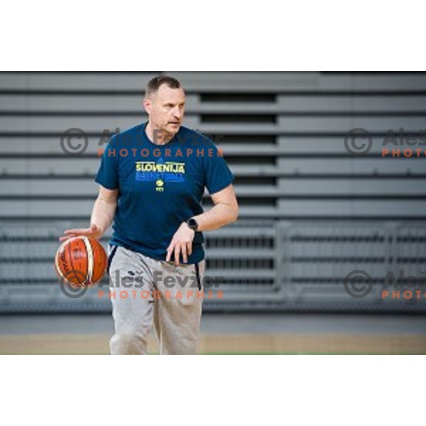 during training of the Slovenian basketball national team, Arena Stozice, Ljubljana, Slovenia on February 19, 2018