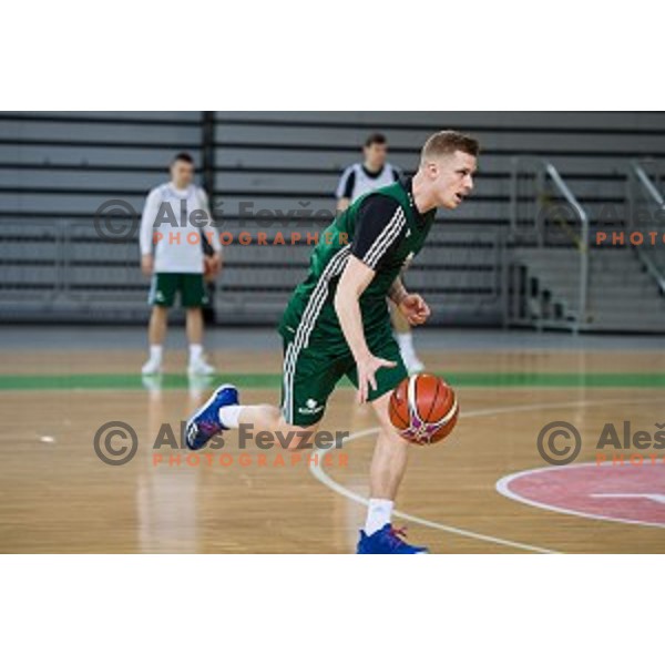 during training of the Slovenian basketball national team, Arena Stozice, Ljubljana, Slovenia on February 19, 2018