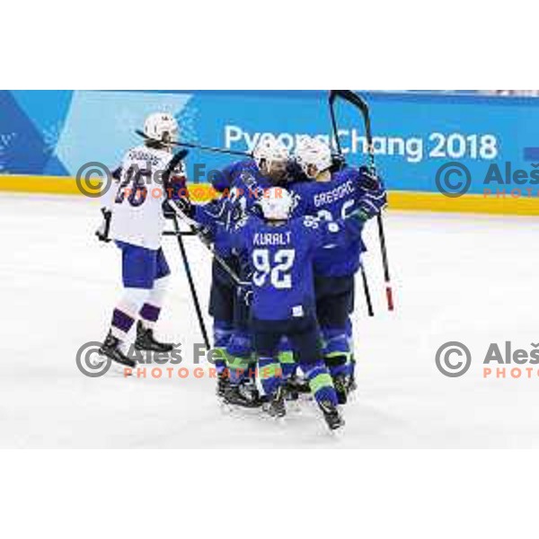 Olympic ice hockey tournament match between Slovenia and Norway during PyeongChang 2018 Winter Olympic Games, South Korea on February 20, 2018