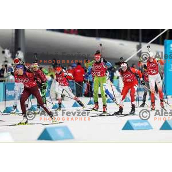 Urska Poje (SLO) competes in Biathlon Mix relay at Alpensia Biathlon Centre during PyeongChang 2018 Winter Olympic Games, South Korea on February 20, 2018