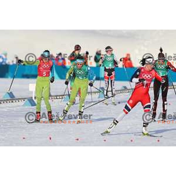 Anamarija Lampic (SLO) racing at Cross Country Ladies Team Sprint Free during PyeongChang 2018 Winter Olympic Games, South Korea on February 21, 2018