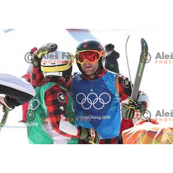 Brady Leman (CAN), Olympic champion in Men\'s Ski Cross at Phoenix Snow park during PyeongChang 2018 Winter Olympic Games, South Korea on February 21, 2018