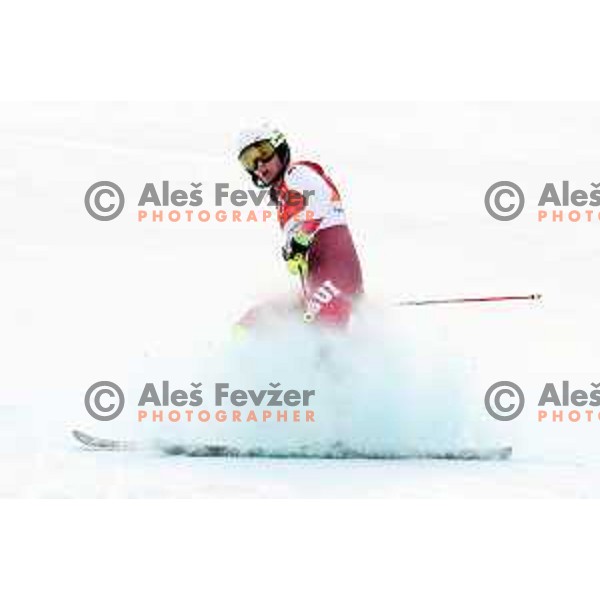 Wendy Holdener (SUI) skiing in slalom run of Ladies Alpine Combined at Jeongseon Alpine Centre during PyeongChang 2018 Winter Olympic Games, South Korea on February 22, 2018
