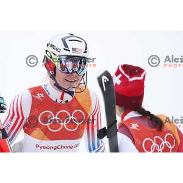 Lindsey Vonn (USA) at Ladies Alpine Combined at Jeongseon Alpine Centre during PyeongChang 2018 Winter Olympic Games, South Korea on February 22, 2018