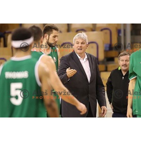 Ales Pipan, head caoch of Zlatorog during Nova KBM league basketball match between Ilirija and Zlatorog Lasko in Tivoli Hall, Ljubljana, Slovenia on February 4, 2018