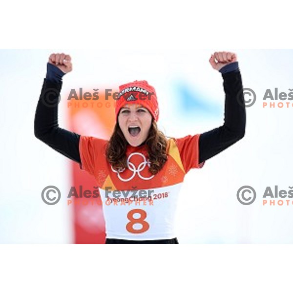  Snowboard Women\'s Parallel Giant Slalom at Phoenix Snow park during PyeongChang 2018 Winter Olympic Games, South Korea on February 24, 2018