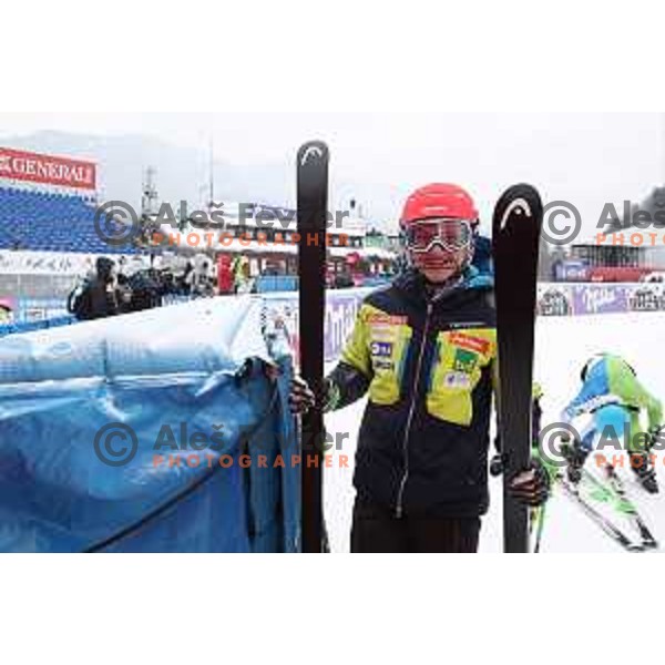 course training at Vitranc slope before AUDI FIS World Cup races in Kranjska gora, Slovenia on March 2, 2018