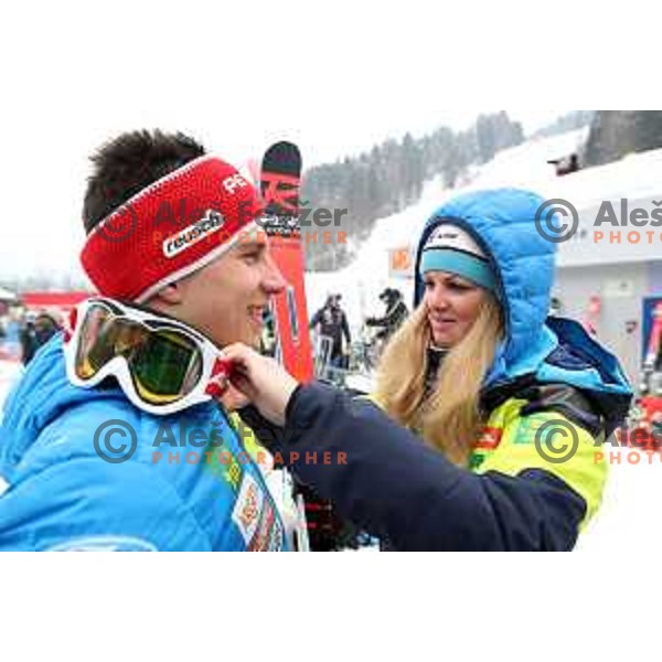 Zan Kranjec (SLO) during course training at Vitranc slope before AUDI FIS World Cup races in Kranjska gora, Slovenia on March 2, 2018