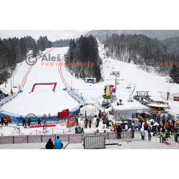 course training at Vitranc slope before AUDI FIS World Cup races in Kranjska gora, Slovenia on March 2, 2018