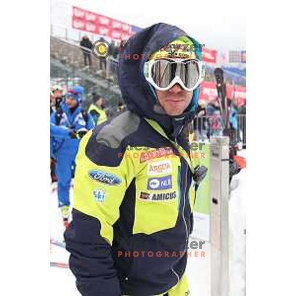 Mitja Valencic during course training at Vitranc slope before AUDI FIS World Cup races in Kranjska gora, Slovenia on March 2, 2018