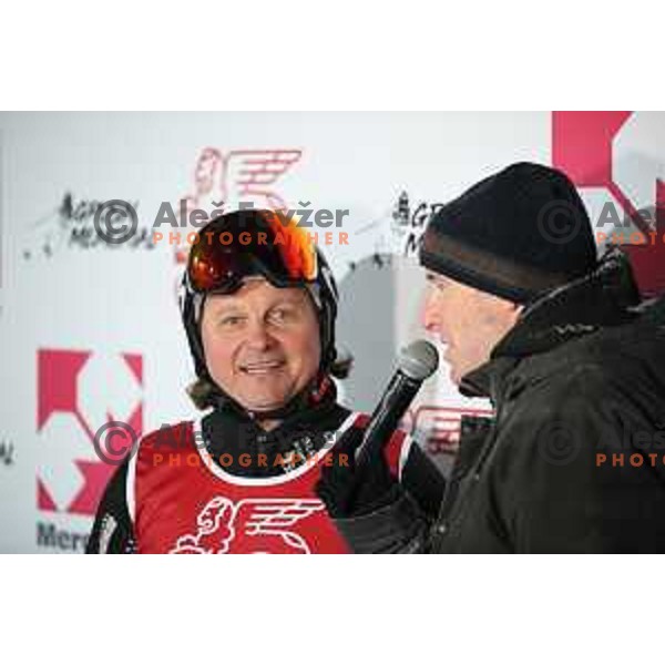 Matjaz Jelen (Sank rock) at Grubin Memorial before AUDI FIS World Cup races in Kranjska gora, Slovenia on March 2, 2018
