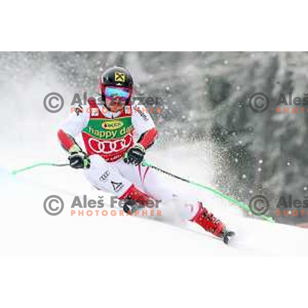 Marcel Hirscher (AUT), winner of AUDI FIS World Cup Giant Slalom for 57. Vitranc Cup in Kranjska gora, Slovenia on March 3, 2018
