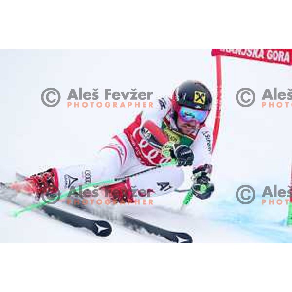 Marcel Hirscher (AUT), winner of AUDI FIS World Cup Giant Slalom for 57. Vitranc Cup in Kranjska gora, Slovenia on March 3, 2018