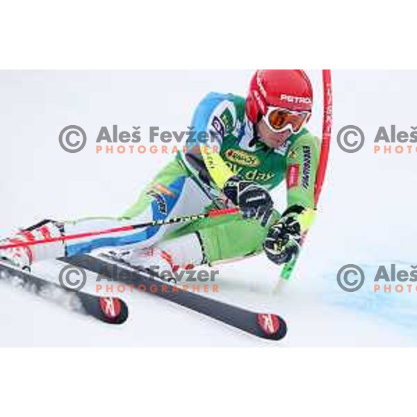 Zan Kranjec (SLO) races at AUDI FIS World Cup Giant Slalom for 57. Vitranc Cup in Kranjska gora, Slovenia on March 3, 2018