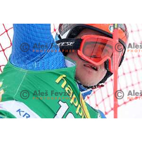 Florian Eisath (ITA) races at AUDI FIS World Cup Giant Slalom for 57. Vitranc Cup in Kranjska gora, Slovenia on March 3, 2018
