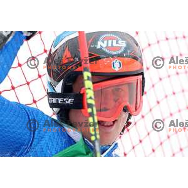 Florian Eisath (ITA) races at AUDI FIS World Cup Giant Slalom for 57. Vitranc Cup in Kranjska gora, Slovenia on March 3, 2018