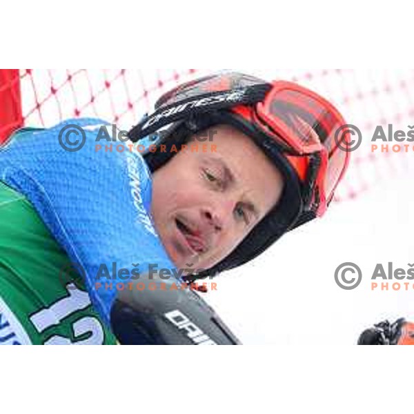 Florian Eisath (ITA) races at AUDI FIS World Cup Giant Slalom for 57. Vitranc Cup in Kranjska gora, Slovenia on March 3, 2018
