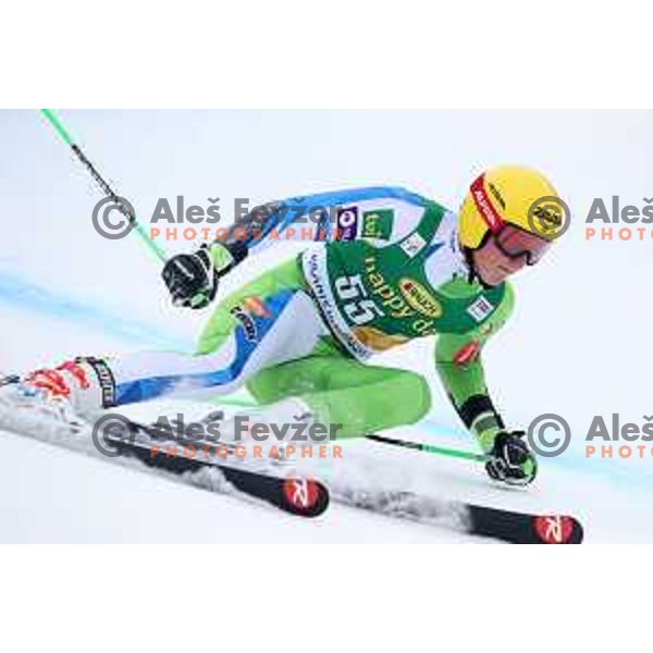 Stefan Hadalin (SLO) races at AUDI FIS World Cup Giant Slalom for 57. Vitranc Cup in Kranjska gora, Slovenia on March 3, 2018