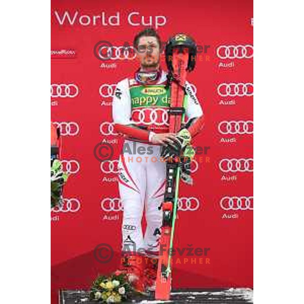 Marcel Hirscher (AUT), winner of AUDI FIS World Cup Giant Slalom for 57. Vitranc Cup in Kranjska gora, Slovenia on March 3, 2018