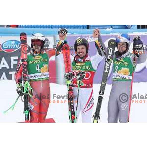 Marcel Hirscher (AUT), winner of AUDI FIS World Cup Giant Slalom for 57. Vitranc Cup in Kranjska gora, Slovenia on March 3, 2018