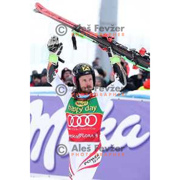 Marcel Hirscher (AUT), winner of AUDI FIS World Cup Giant Slalom for 57. Vitranc Cup in Kranjska gora, Slovenia on March 3, 2018