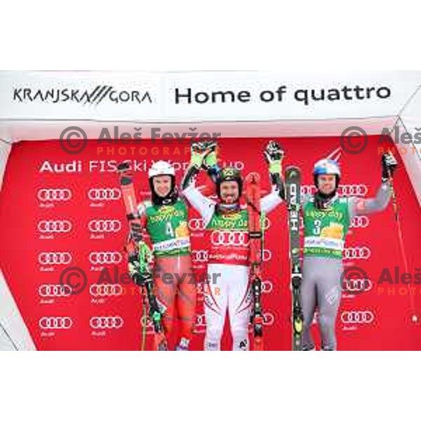 Marcel Hirscher (AUT), winner of AUDI FIS World Cup Giant Slalom for 57. Vitranc Cup in Kranjska gora, Slovenia on March 3, 2018