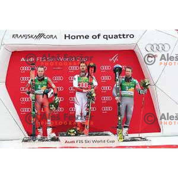 Marcel Hirscher (AUT), winner of AUDI FIS World Cup Giant Slalom for 57. Vitranc Cup in Kranjska gora, Slovenia on March 3, 2018